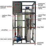 Durable Wastewater Treatment Plant , Low Power Consumption Ro Purification Plant