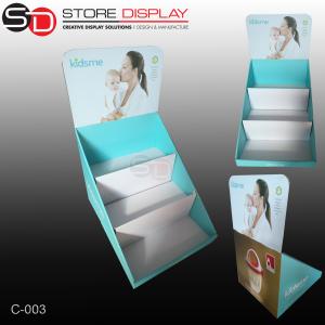 Wholesale Corrugated countertop displays box with three tiers from china suppliers