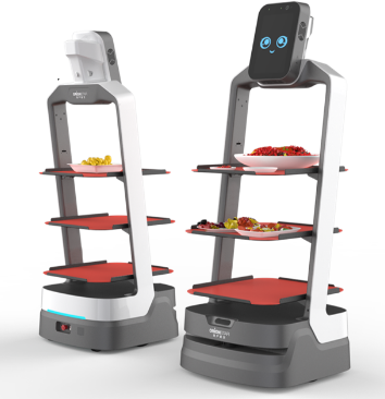 China Service Robot Zhaocaibao AI Restaurant Waiter With Japanese Voice Interaction For Food Delivery Robot