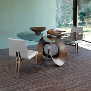 Wholesale Marble Banquet Hall Restaurant Circular Dining Table With Stainless Steel Legs from china suppliers