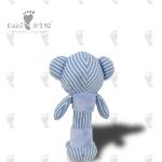 Custom Animal Baby Soft Animal Handbell Stuffed Bear Baby Rattle