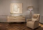Wooden High Gloss Metal Frame 6 Drawer Chest