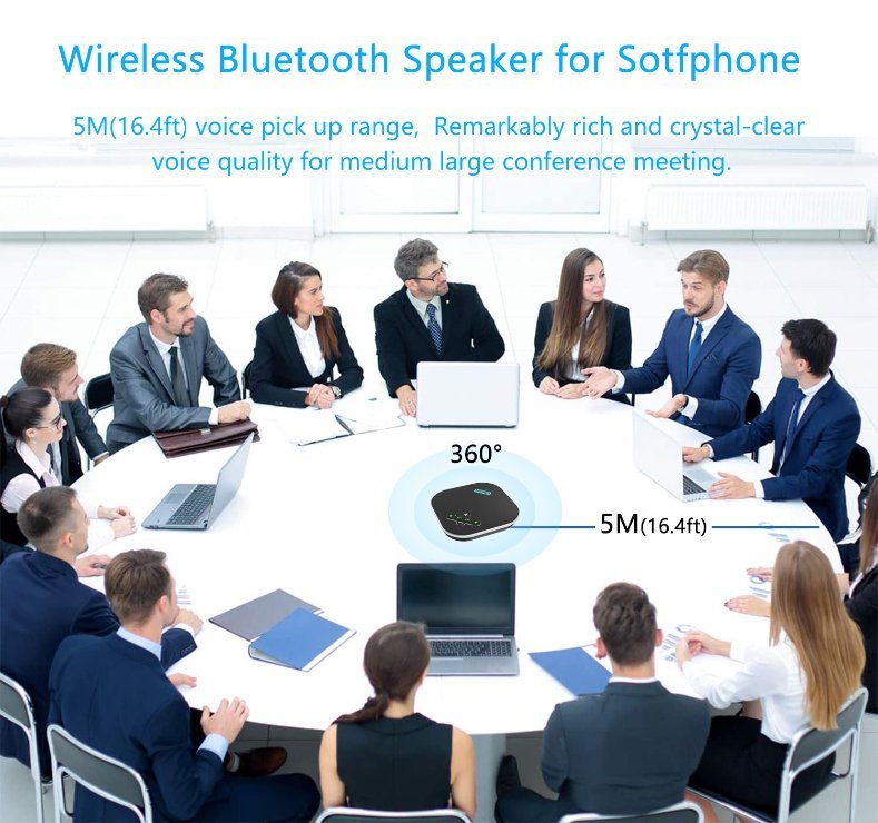Tevo-Na200b New Arrival Daisy Chain Bluetooth Speakerphone USB2.0 Bluetooth Speakerphone for Conference Room