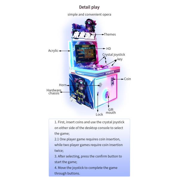 19-Inch Indoor Double-player Happy Paradise Coin-operated Game Machine