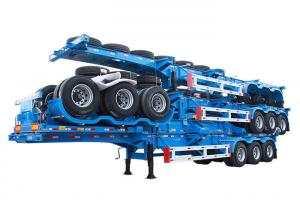 Wholesale Blue 3 Axles 40ft Skeleton Container Semi Trailer BPM Suspension from china suppliers