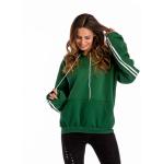 Blank Plus Size Ladies Shirts Kangaroo Pocket Fleece Lined Hoodie Autumn