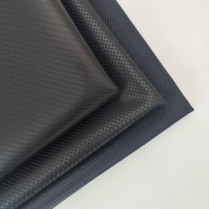 Wholesale Bi Stretch PVC Leather For Car Seat Cover Resilient Black Color from china suppliers