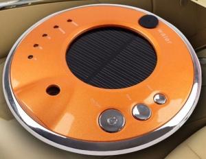 China Anions solar car air purifier shell with negative ion HDJHQ3-3 orange color on sale