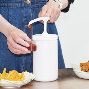 Wholesale Food Grade PP Narrow Head Syrup Dispenser Pump With 960ml Plastic Container from china suppliers