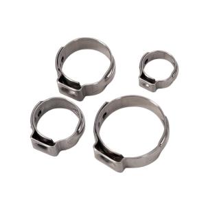 Wholesale Instock ANSI/ASME Standard 14-15mm Miniature Single Ear Hose Clamp Stainless Steel Welding Clamp for Industrial Needs from china suppliers