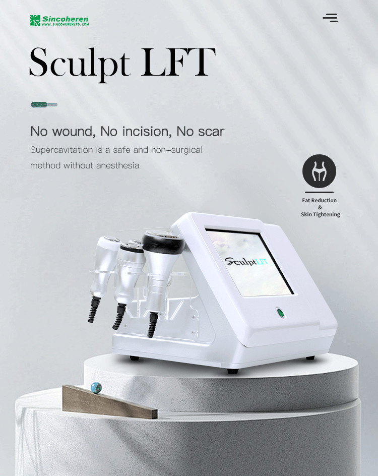 3 In 1 Portable Cavitation Slimming Machine For Face Lift / Eye Lift