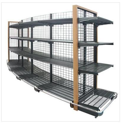 Durable Tool Storage Rack Shelf In Supermarket , Metal Wire Shelving Gondola