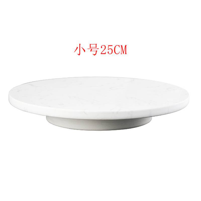 Acacia wood Cake Plate Tray Turntable Rotating Cake Stand Cake Decorating Rotary Table For Kitchen