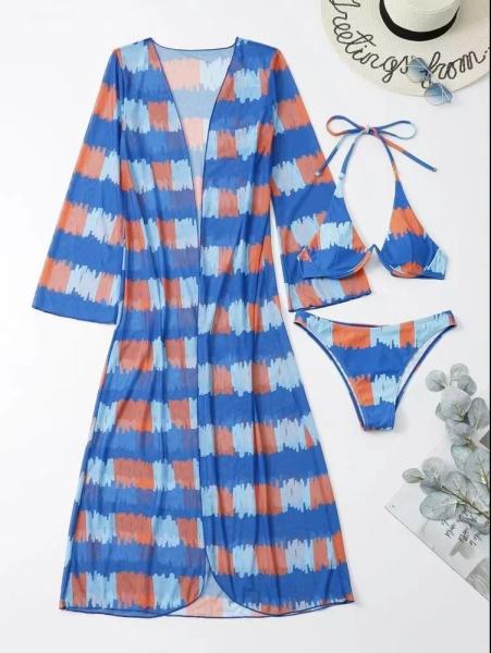 flower Colour Sexy Female Bikini Metal High Waist Skimpy Beach Bikinis Women
