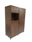 Luxury design American hotel Custom made walnut wood veneer Wardrobe,closet