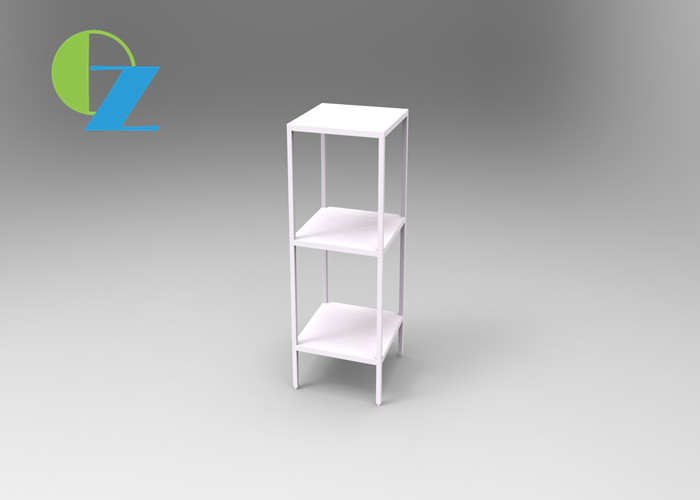 3 Layer Small Steel Storage Racks Light Duty Metal Shelving OEM Service