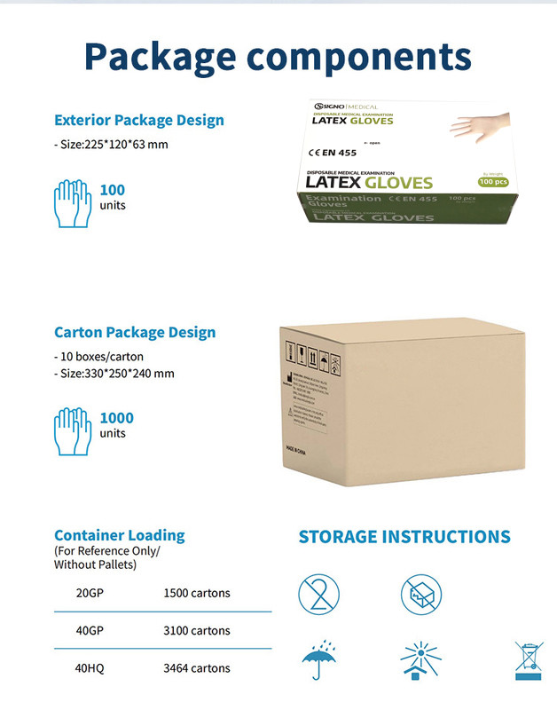 OEM ODM Latex Powdered Surgical Gloves / Synthetic Latex Gloves