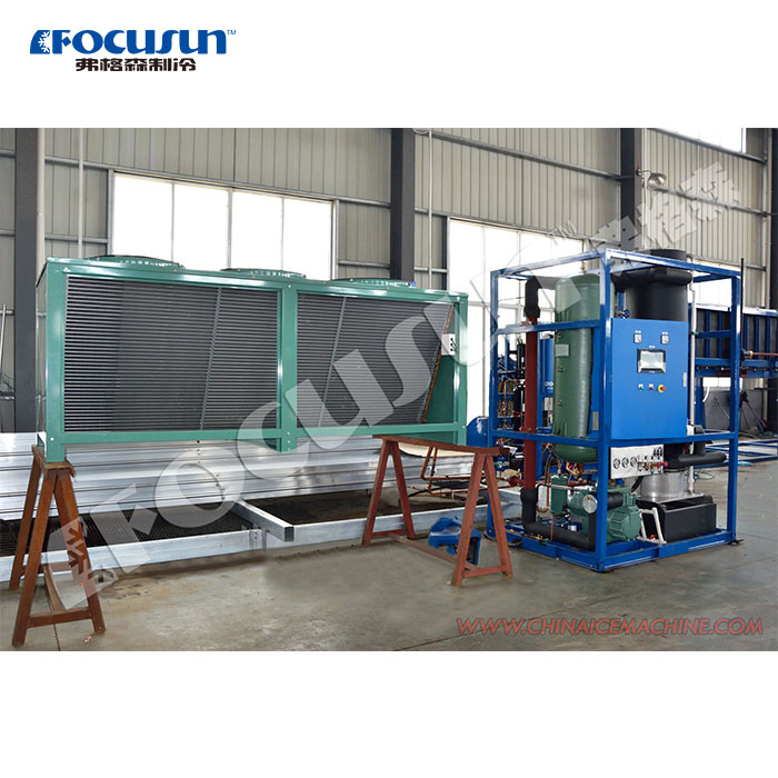 Focusun 5 Ton Tube Ice Maker SUS304 Ice Tube Machine for Your Food Beverage Production