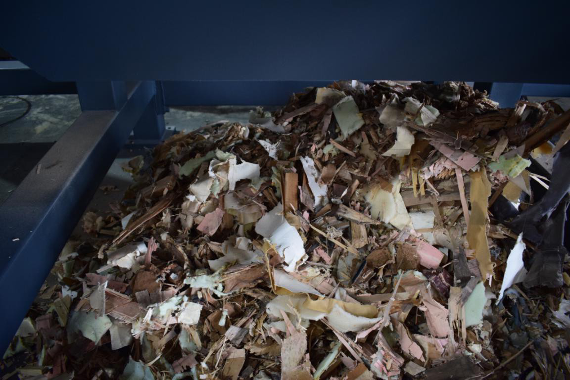 Bed Shredder Sofa Shredder Municipal Solid Waste Bulky Furniture Two Shaft Shredder With CE