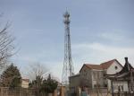 5 - 300KM / 60m 4-legged Hot Dip Galvanization Telecom Steel Tubular Tower for