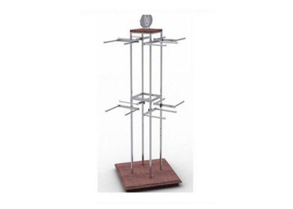 Clothing Store Gondola Display Stands With Steel Hanging Bars 1000 * 1000 *
