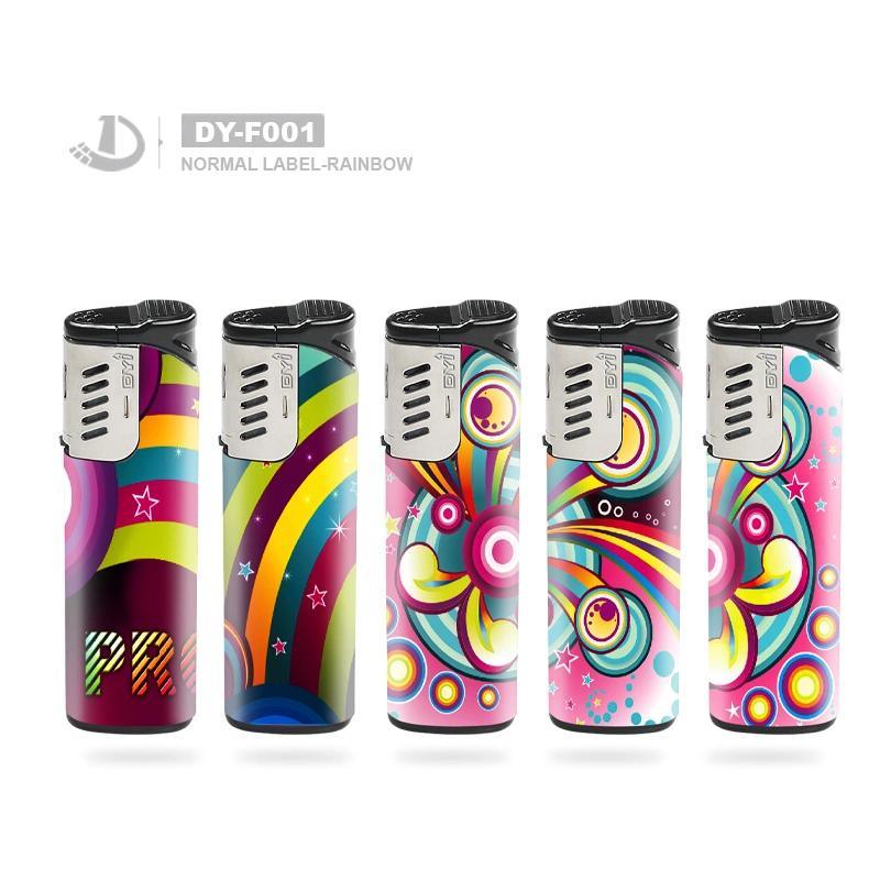 Hunan Dongyi High Quality Plastic Smoking Electronic Lighter with Normal Label-Love