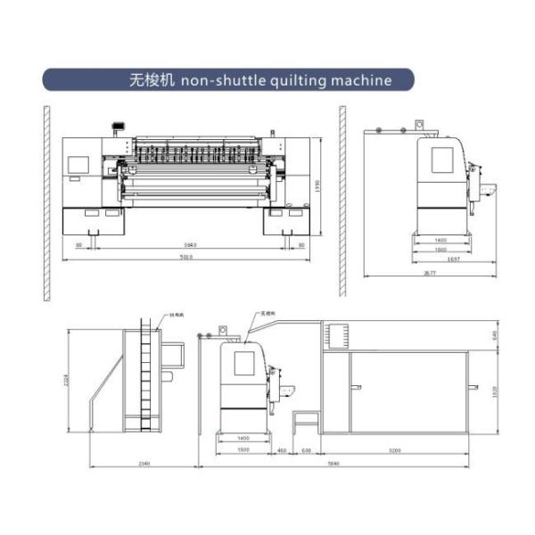 Chain Stitch High Speed Quilting Machine For Mattress Cover