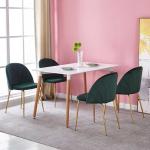 2pc Green Upholstered Dining Room Chairs 220lbs Weight Capacity