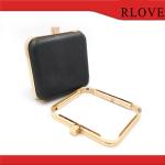 Popular Gold Color Square Shape Clutch Box Metal Frame Bag Making Accessories