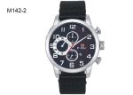 BARIHO Men's Quartz Watch Day And Month Display Wristwatch Leather Band M142