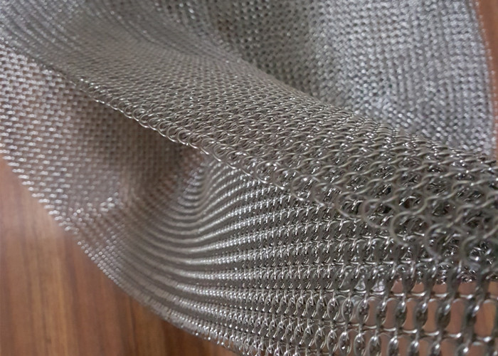 Interior/ Exterior Decoration Metal Ring Mesh with Brass Wire For Window Curtain