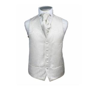 Wholesale Fashion Formal Paisley Silver Best Waistcoat Men from china suppliers