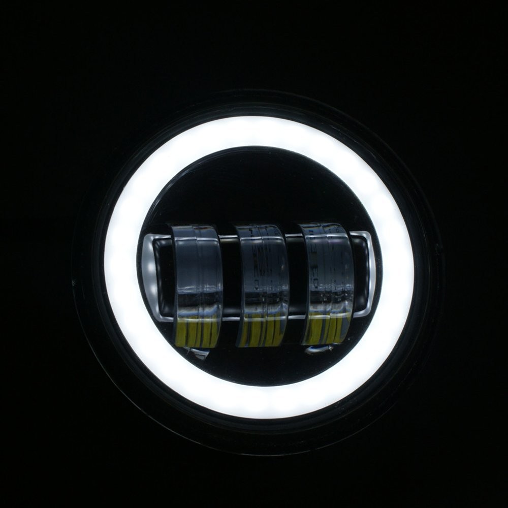 4.5 Inch Harley Davidson Jeep Car LED Fog Lights 7000K 30W Aluminum Material