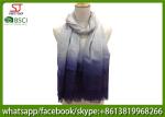 Chinese factory frayed ombre lightweight scarf 100% Viscose 70*180cm spring