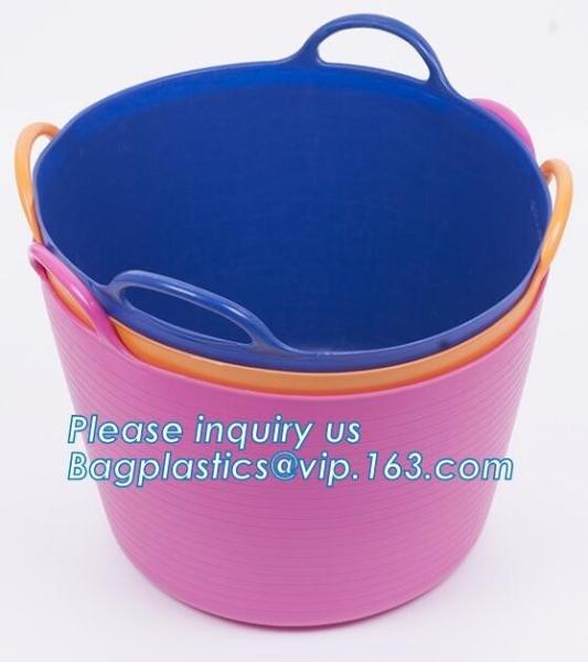 Household free sample woven plastic storage basket laundry storage basket,