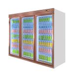 Multi Doors Supermarket Upright Glass Door Commercial Beverage Display Cooler