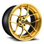2-piece 19" Forged Rims For Ford Mustang 5x114.3 Yellow Alloy Rims 19" Alloy