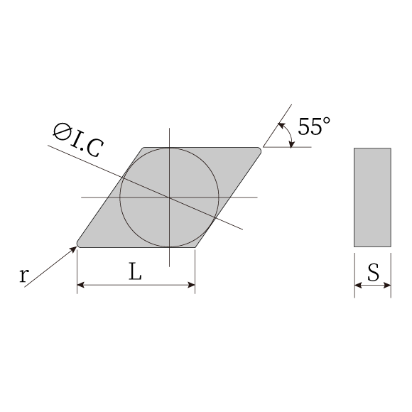 Integral PCBN Insert -DN