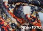 Wet Printing Patterned Polyester Fabric , Spandex Lycra Polyester Jersey Fabric