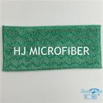 Microfiber Floor Mop W-shape Mop Pads Floor Cleaning Wet Mop Heads Green 12"