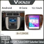 Viknav Car Radio For GMC-Yukon/Chevy Suburban Tahoe Auto AC (2007-2013)12.1 Inch