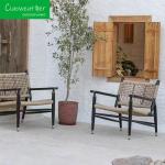 Patio Modern Leisure Sofa Type Set Hotel Rope Chair Outdoor Waterproof Teak