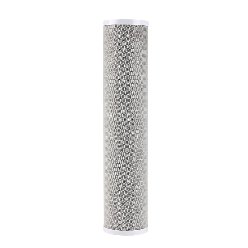 Shell Material Food Grade Polypropylene Activated Carbon Filter Cartridge 20*4.5cto