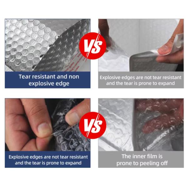 Colorful Metallic Bubble Envelopes Self Sealing Bubble Courier Bags Customized