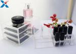 Rectangle Acrylic Makeup Drawer Organizer / Acrylic Cosmetic Organiser ROHS