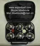 factory wholesale/retail petanque set in nylon bag with zip