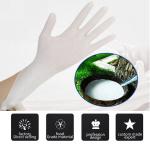 Waterproof Disposable Medical Latex Gloves Without Powder