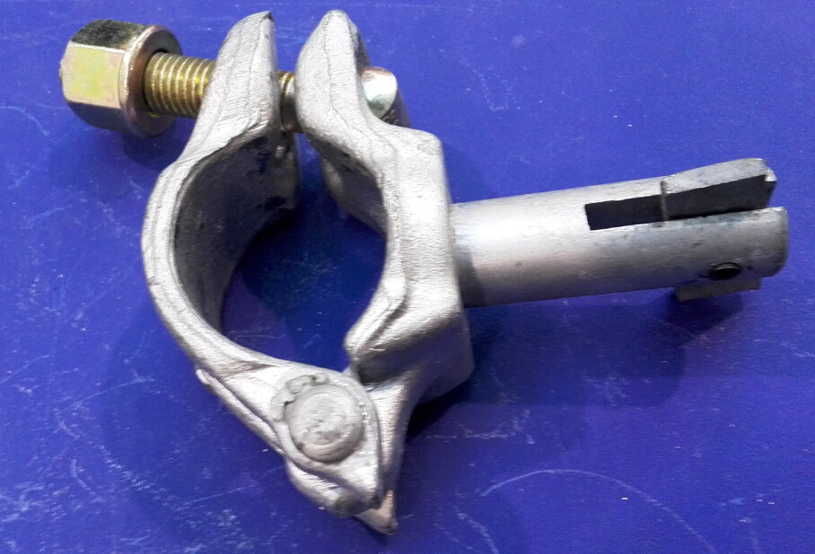 Original , silver HDG , Galvanized Scaffold Single Coupler with welded bolt