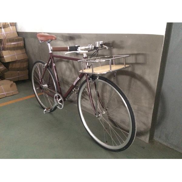 Caliper Brake 700C OEM Color Logo CE Front Rack Classical Sturmey Archer Inner 3S Vintage Men City Bike