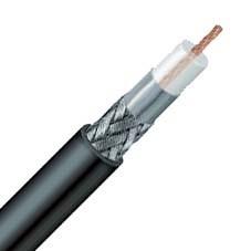 12D-FB Coaxial Cable with PE Jacket , Braided 50 ohm Cable for 3G GSM CDMA